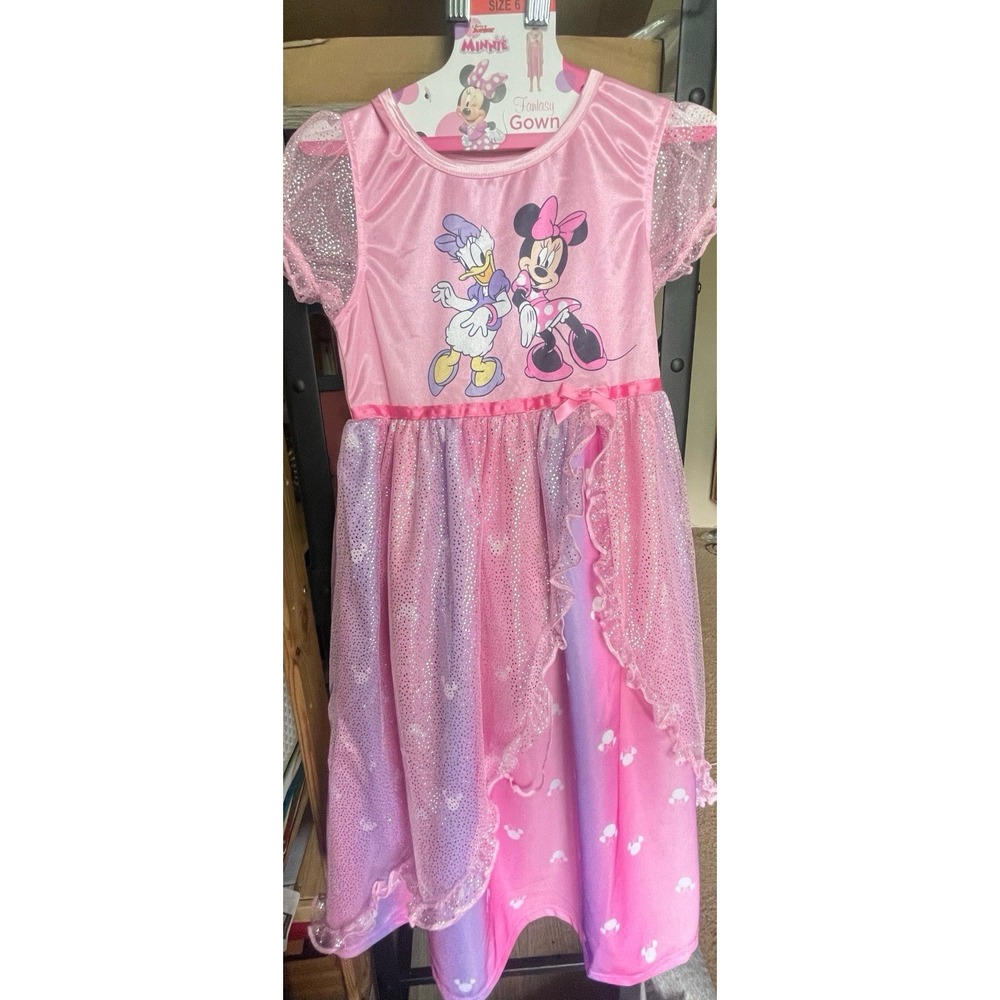 Disney Fantasy Gown costume Minnie Mouse & Daisy Pink Size 6